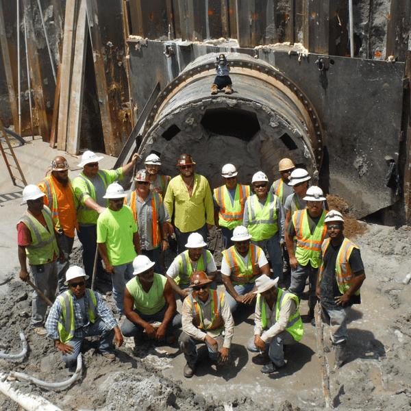 Huxted Tunneling Construction Crew